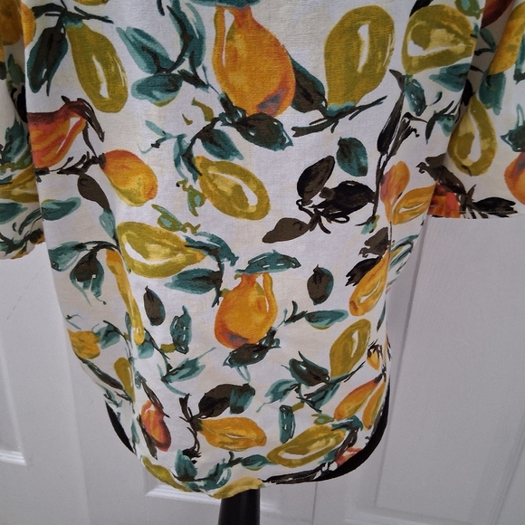 Ava James Linen Blend Pear Top   Size XL - Picture 7 of 10